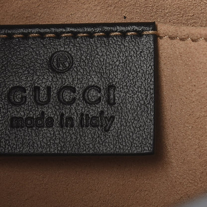 Gucci Calfskin Matelasse Mini GG Marmont Chain Shoulder Bag Black 8 of 10