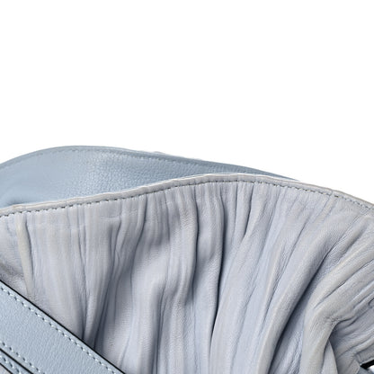 Loewe Crinkled Nappa Small Flamenco Knot Shoulder Bag Light Blue 12 of 16