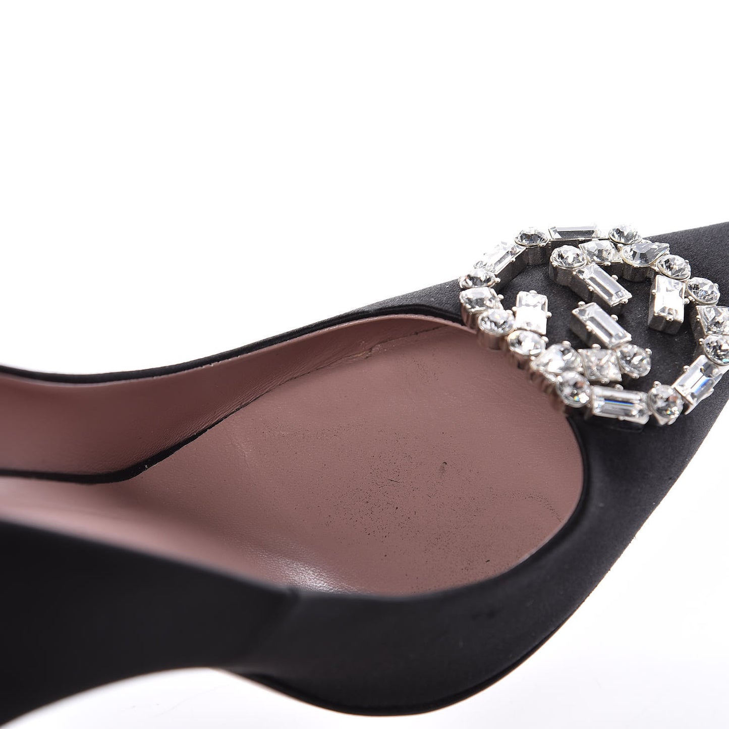 Satin Sparkling GG Pumps 37.5 Black