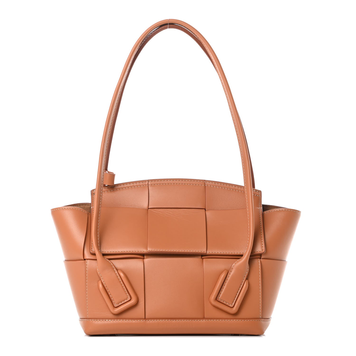 Bottega Veneta French Calfskin Maxi Intrecciato Arco 33 Wood 1 of 9