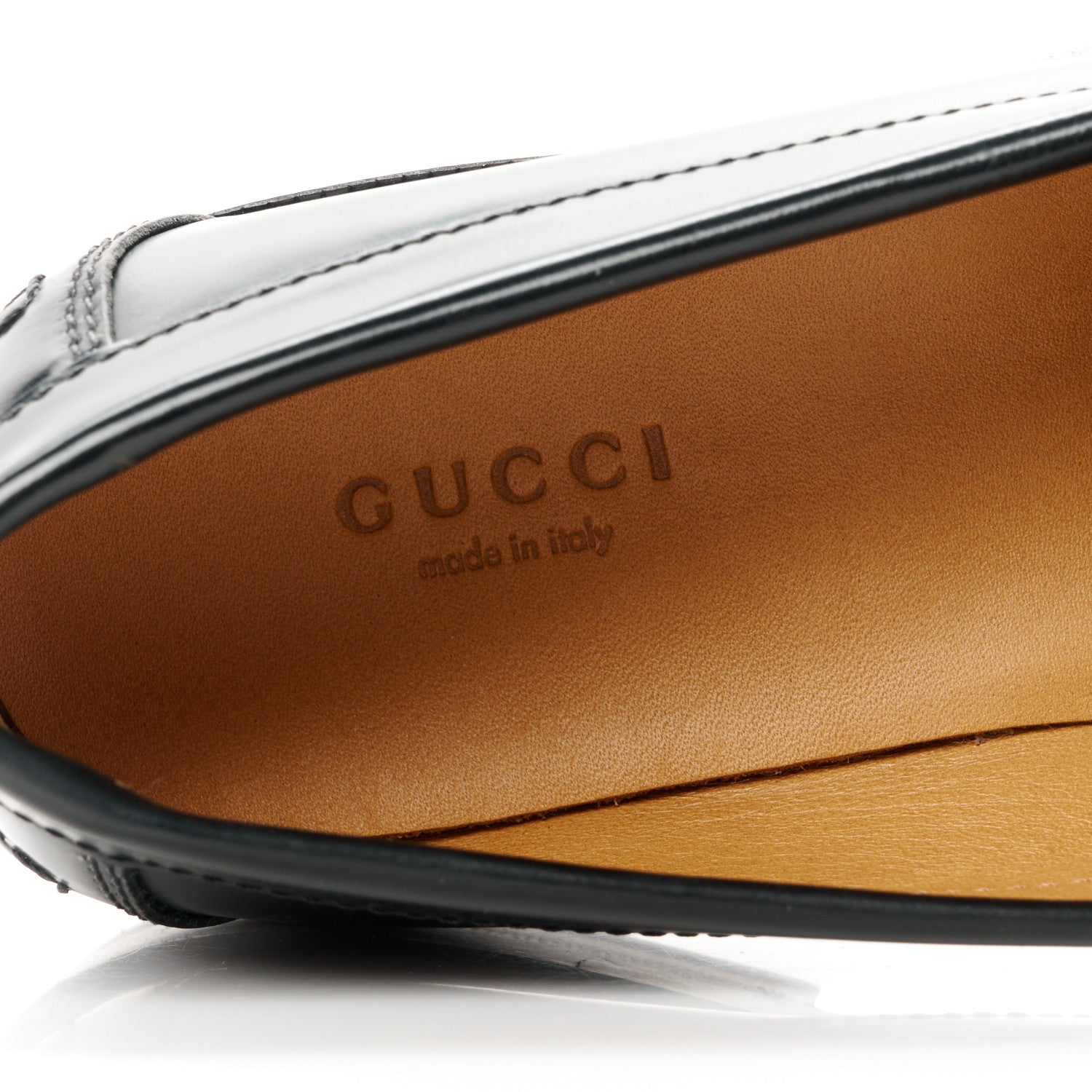 Gucci Millennial Ribot Cut Out Interlocking G Loafers 36 Black 7 of 9
