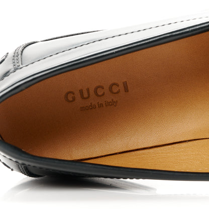 Gucci Millennial Ribot Cut Out Interlocking G Loafers 36 Black 7 of 9