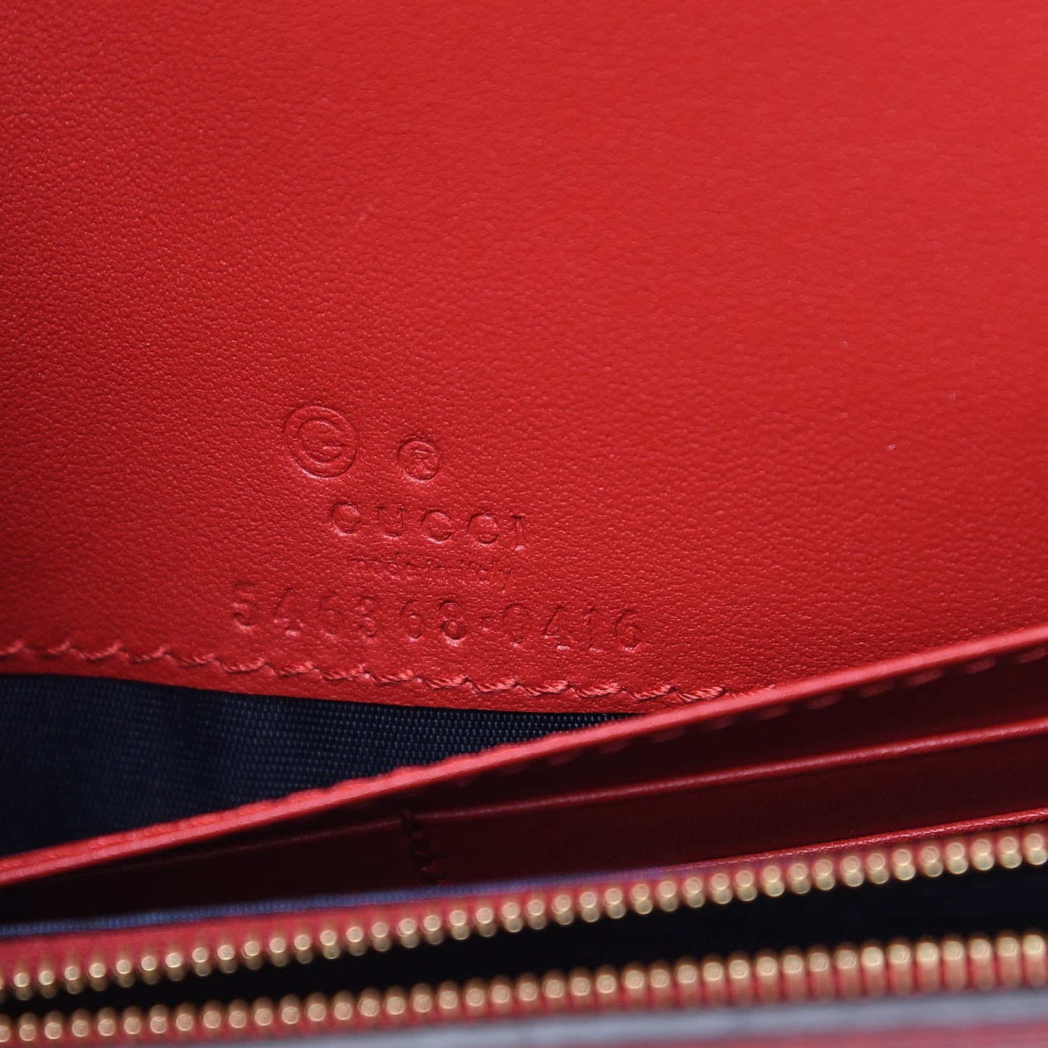 Gucci GG Supreme Monogram Blooms Chain Wallet Blue 6 of 9