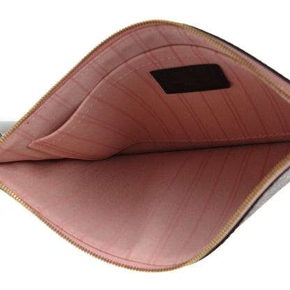 Louis Vuitton Damier Ebene Neverfull MM GM Pochette Rose Ballerine 5 of 7