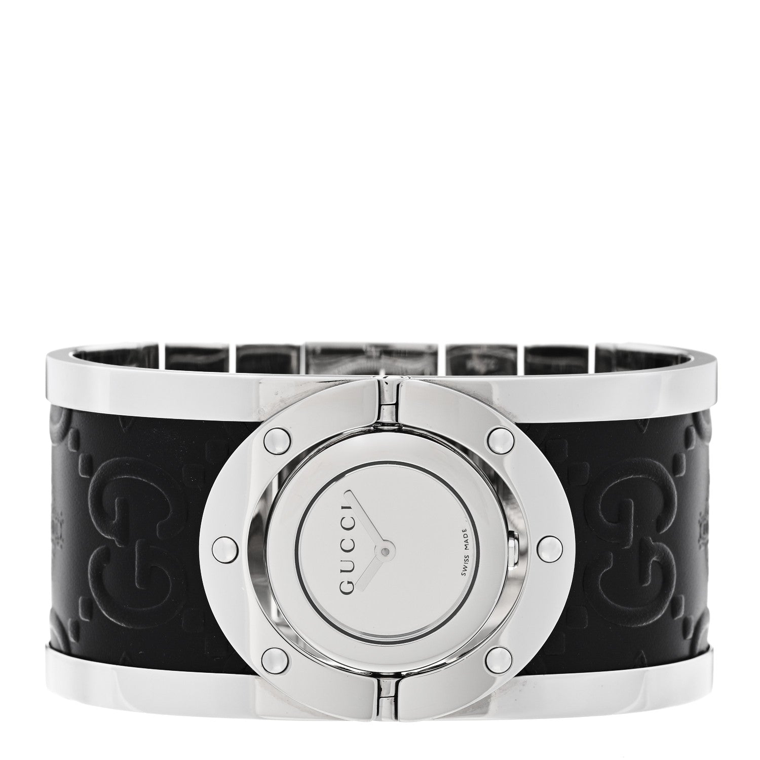 Gucci Stainless Steel Calfskin 33mm Twirl Quartz Watch 2 of 4