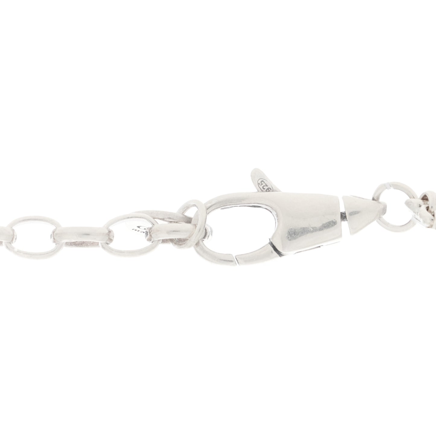 Sterling Silver Blind for Love Heart Pendant Necklace