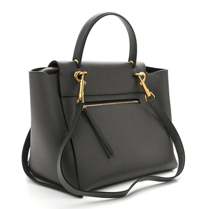 Celine Grained Calfskin Mini Belt Bag Grey 3 of 11