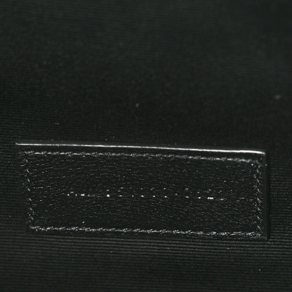 Saint Laurent Grain De Poudre Textured Mixed Matelasse Triquilt Monogram Clutch Piombo 7 of 10