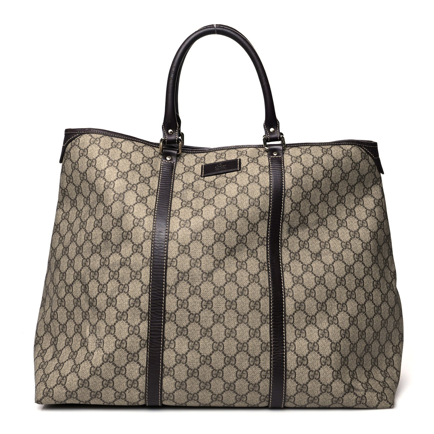 GG Plus Monogram Medium Joy Tote Dark Brown