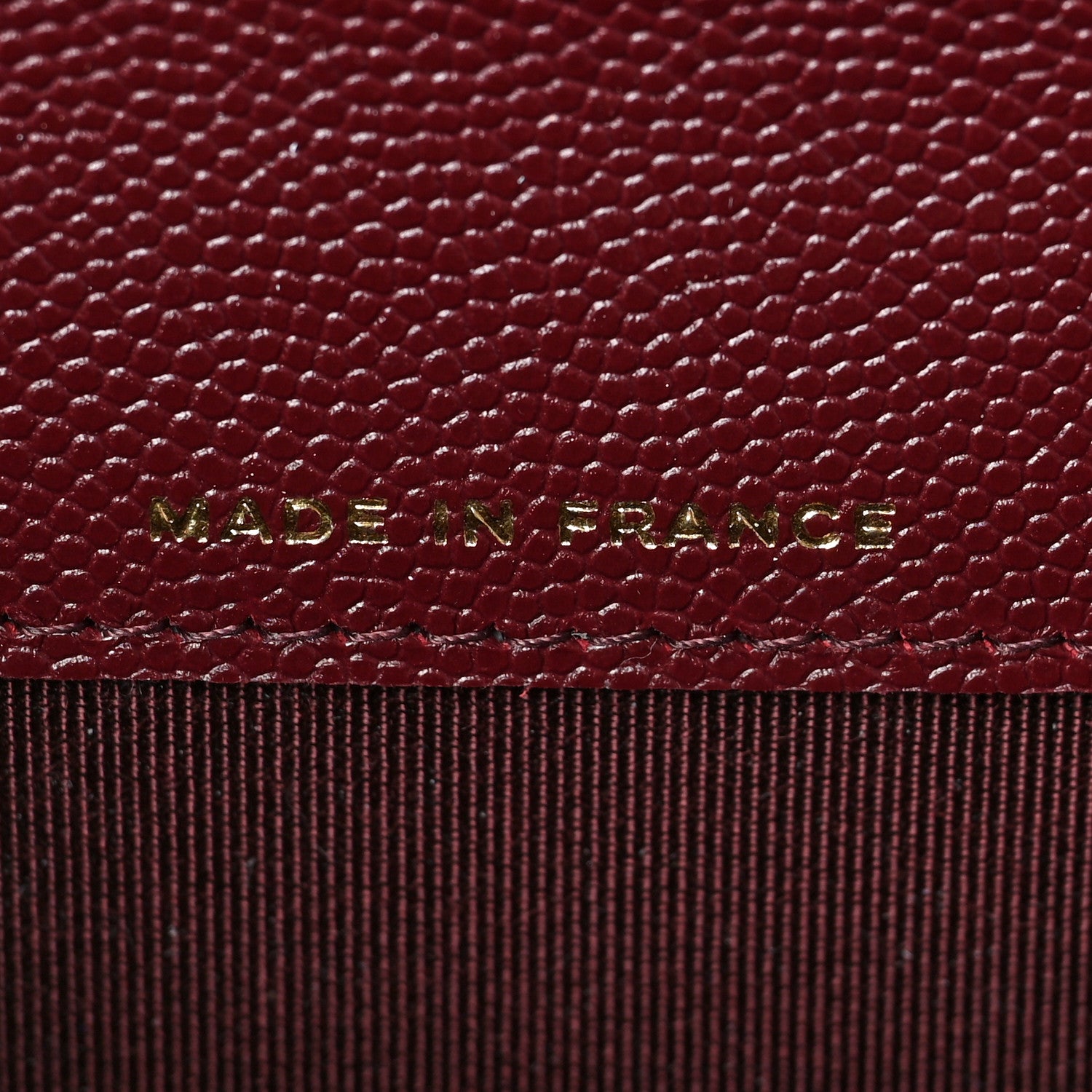 Chanel Caviar Quilted Flap Card Holder Wallet Burgundy 7 of 8