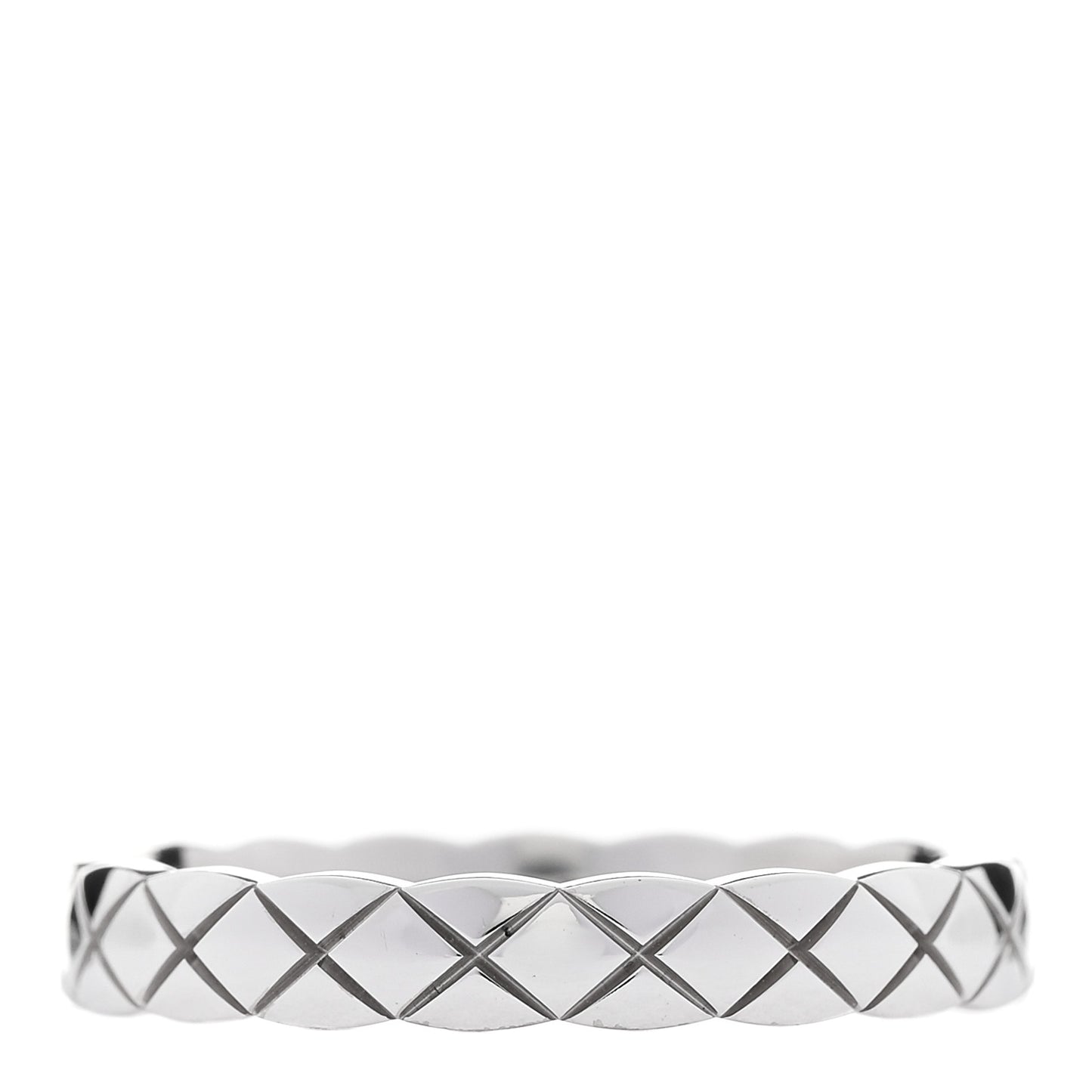 18K White Gold Mini Coco Crush Ring 55 7.25