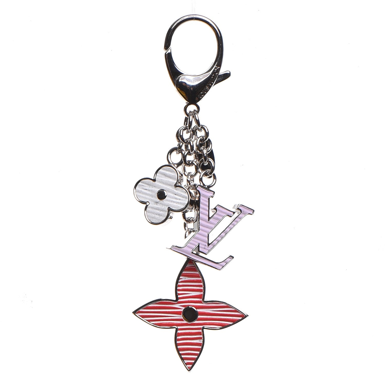 Louis Vuitton Fleur d Epi Bag Charm Key Holder 1 of 6