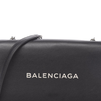 Balenciaga Pebbled Calfskin Everyday Chain Wallet Black 10 of 10