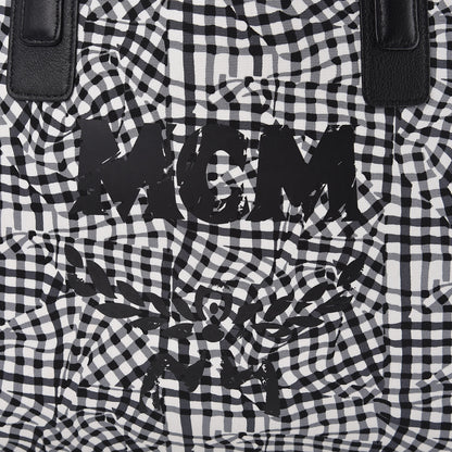 MCM Visetos Medium Liz Reversible Shopper Tote Black 10 of 15
