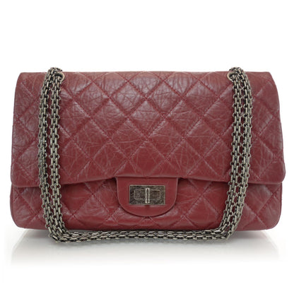 Chanel Aged Calfskin Quilted 2.55 Reissue 227 Flap Red 1 of 9