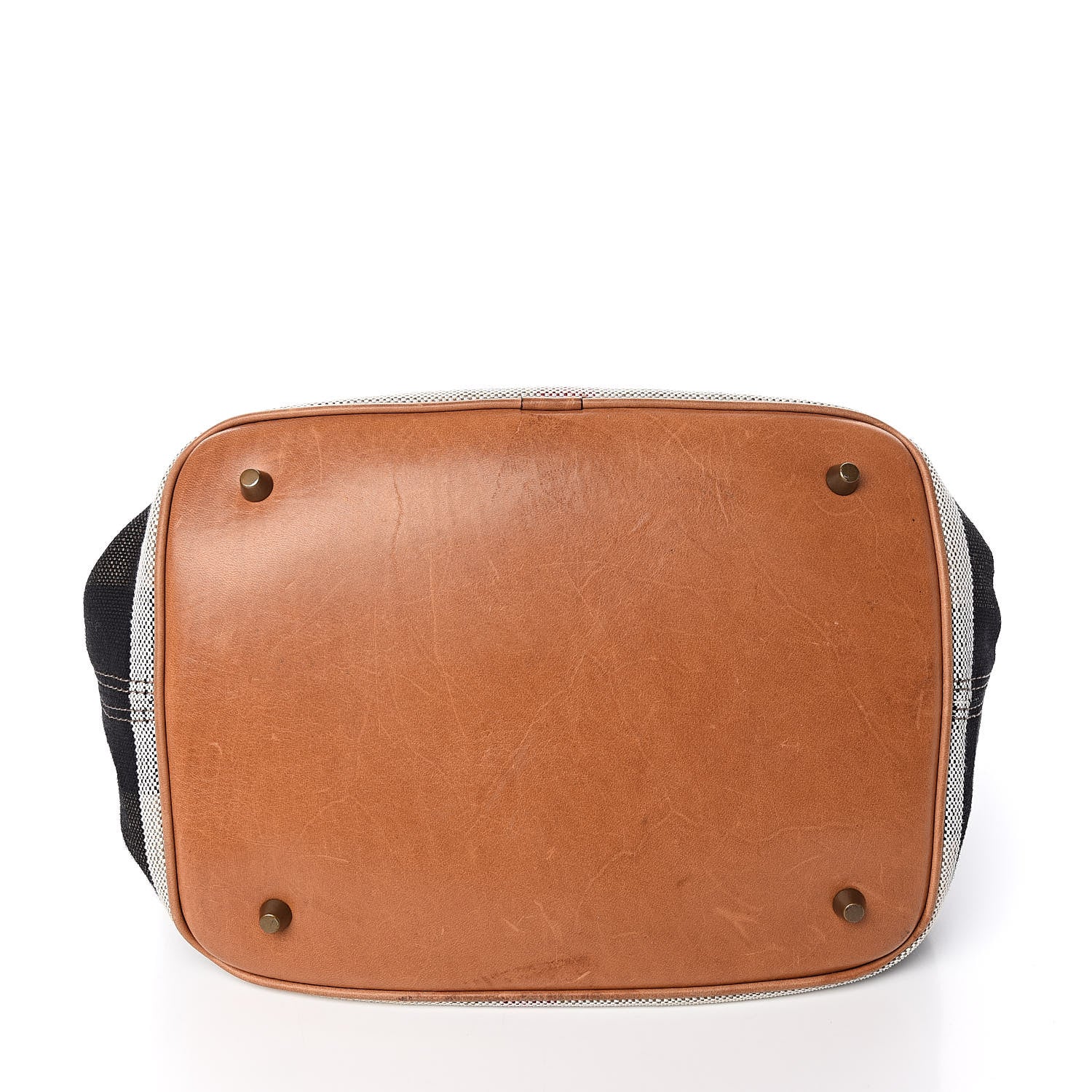 Burberry Canvas Mega Check Medium Ashby Hobo Saddle Brown 10 of 12