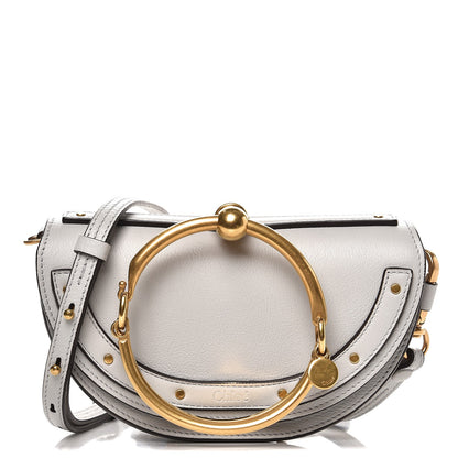 Chloe Calfskin Small Nile Bracelet Minaudiere Bag Airy Grey 1 of 8
