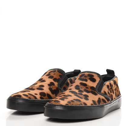 Gucci Pony Hair Jaguar Print Slip On Sneakers 37.5 3 of 9