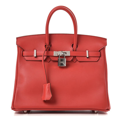Hermes Swift Birkin 25 Vermillion 1 of 34