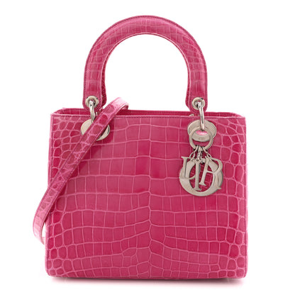 Christian Dior Alligator Medium Lady Dior Pink 1 of 11