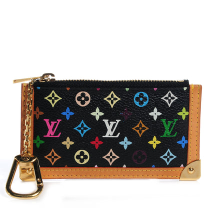Louis Vuitton Monogram Multicolor Key Pouch Black 1 of 7