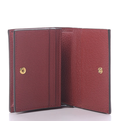 Gucci GG Supreme Monogram Flora Web Ophidia Card Case Red 5 of 9