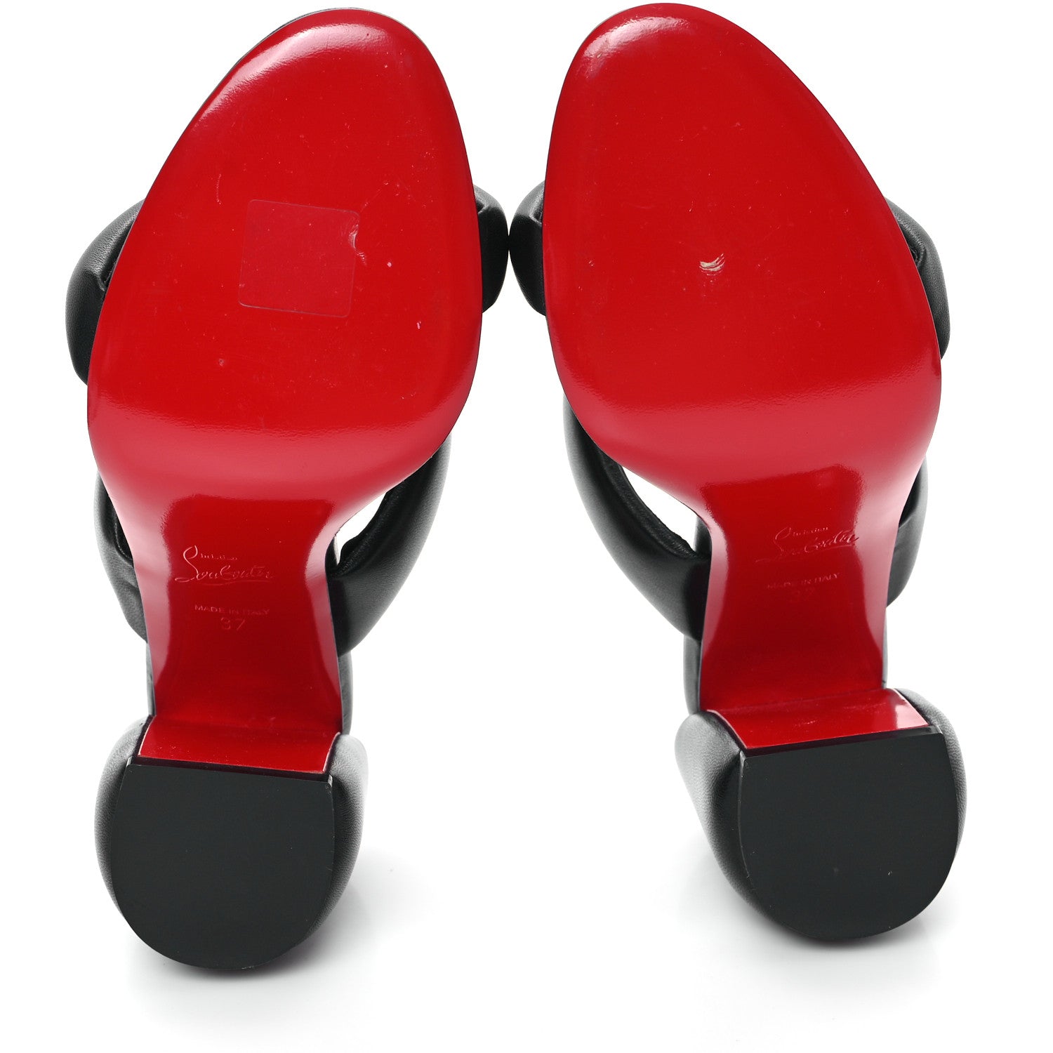 Christian Louboutin Nappa Inflama Sab 85 Sandals 37 Black 6 of 8
