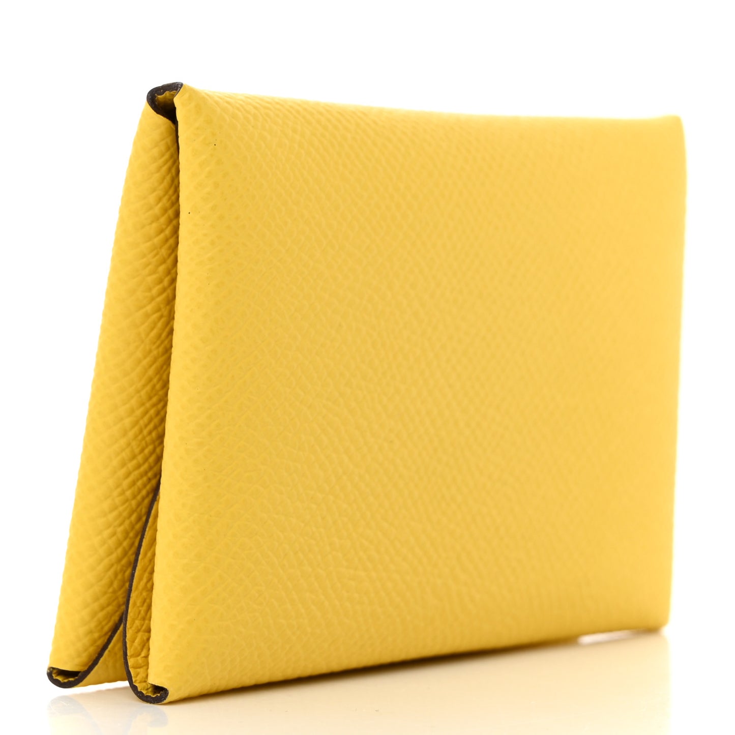 Epsom Calvi Duo Card Case Jaune De Naples