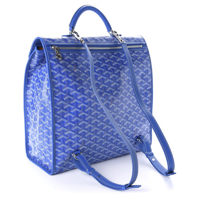 Goyard Goyardine Saint Leger Soft Briefcase Backpack Sky Blue 2 of 8