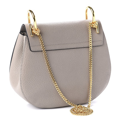 Chloe Grained Lambskin Mini Drew Shoulder Bag Motty Grey 3 of 10
