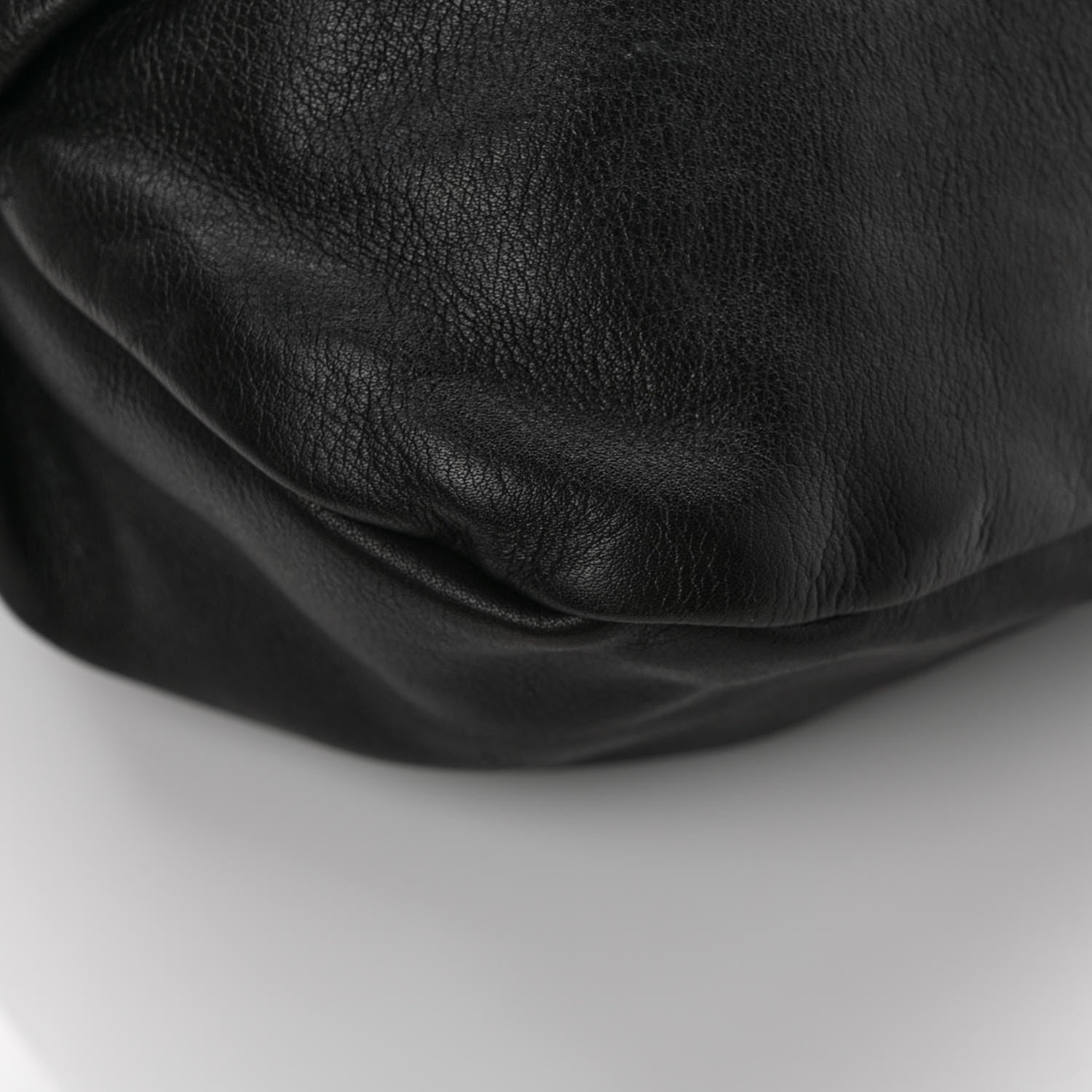 Prada Soft Calfskin Pleated Shoulder Bag Black 9 of 9