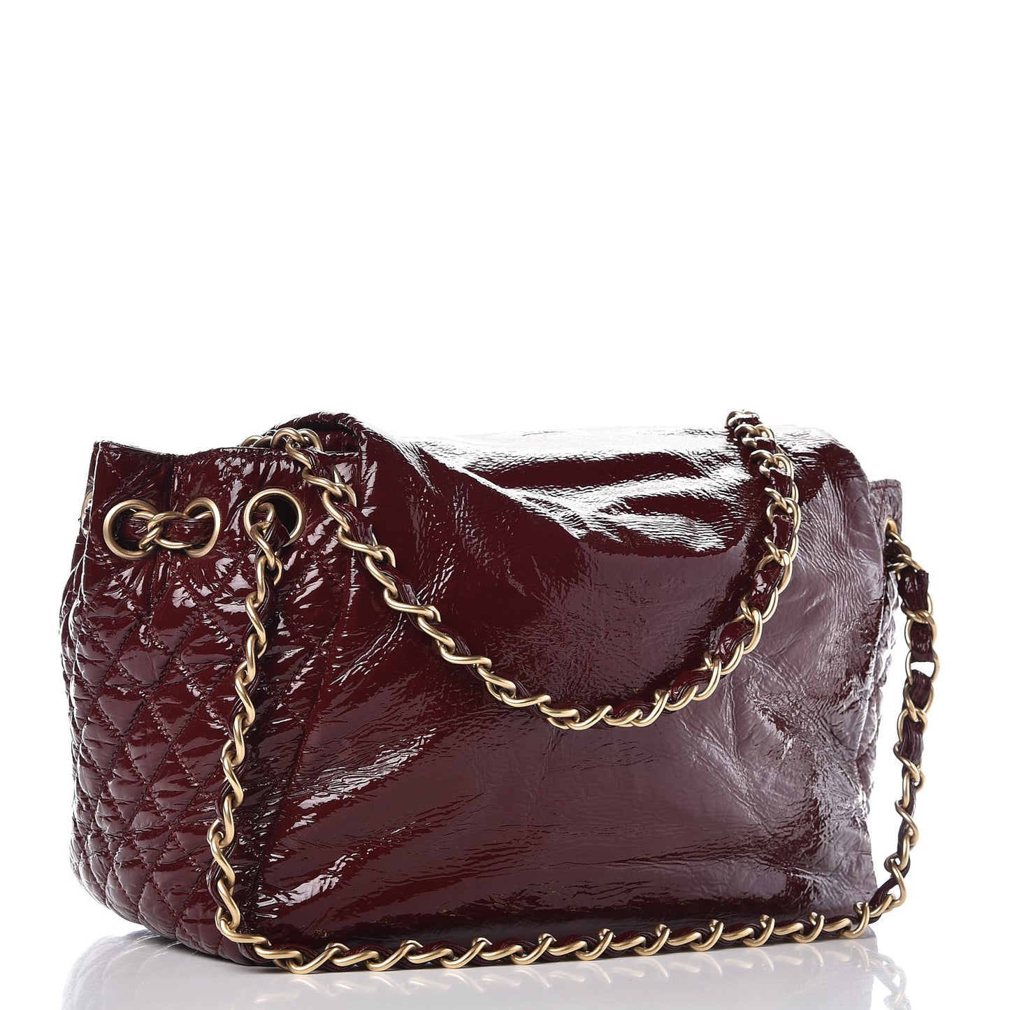 Vinyl Medium Rock and Chain Flap Bordeaux