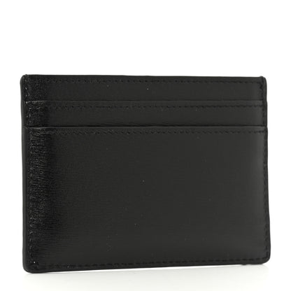 Saint Laurent Calfskin Tiny Cassandre Credit Card Case Black 2 of 7