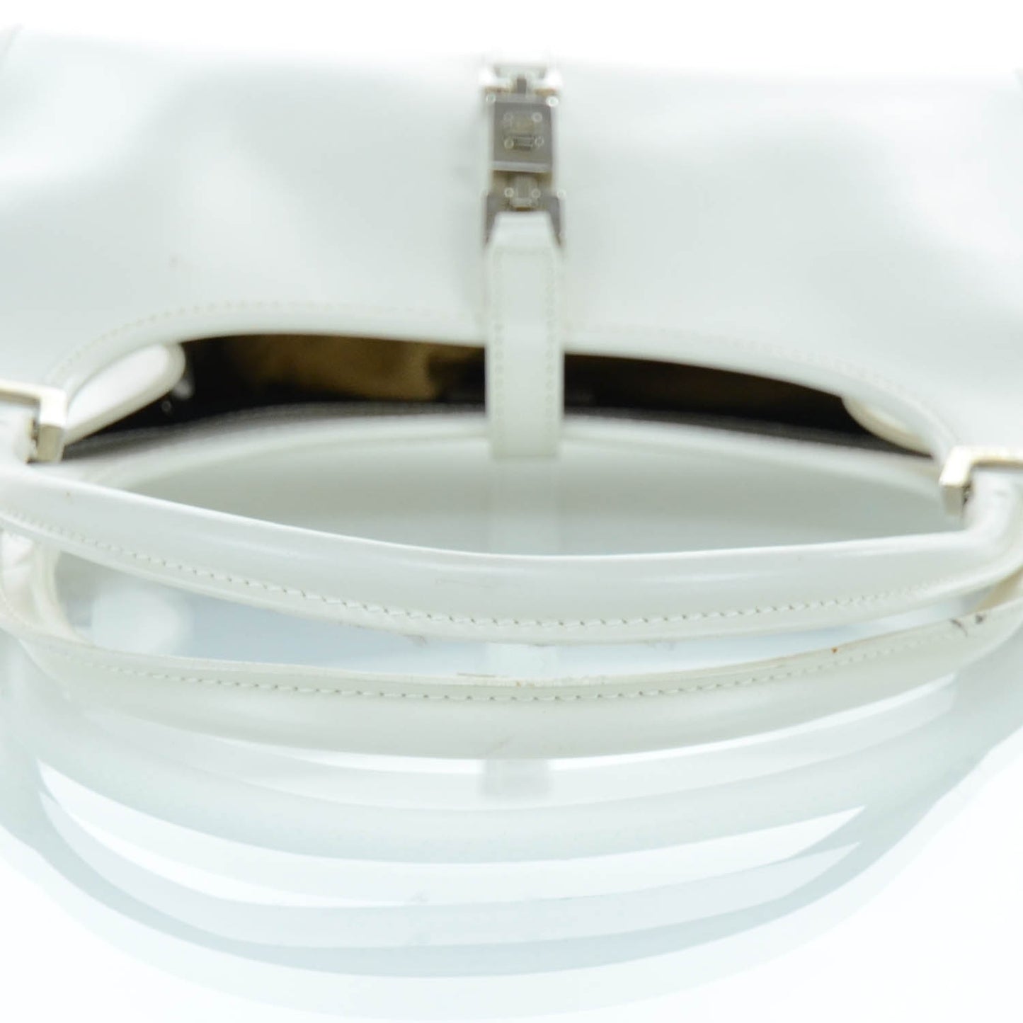 Leather Small Bardot White