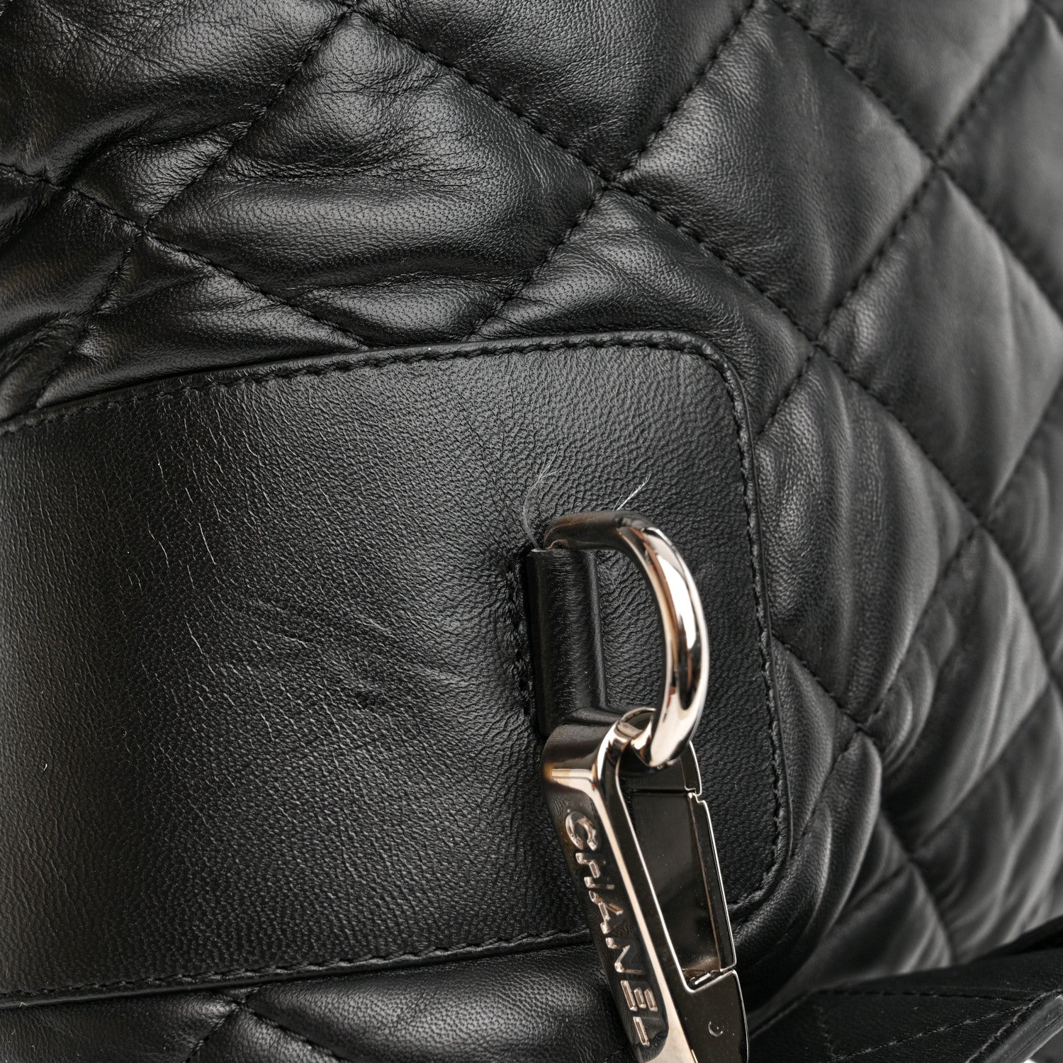 Chanel Lambskin Quilted Coco Cocoon Backpack Black 11 of 12