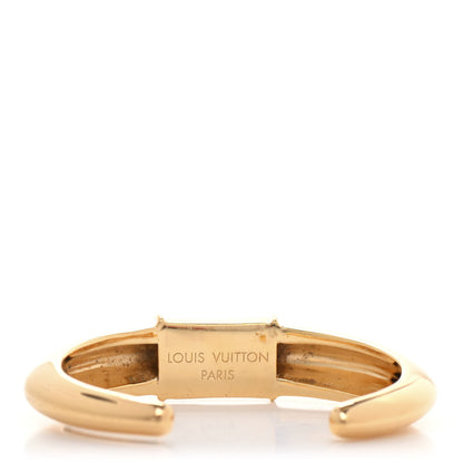 Louis Vuitton Brass Bangle Bracelet S Gold 3 of 5