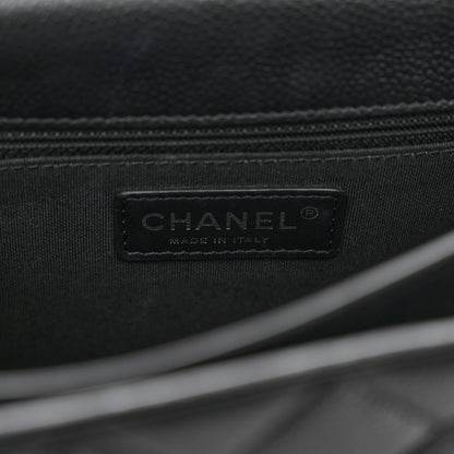 Chanel Caviar Quilted CC Box Top Flap Black 8 of 13
