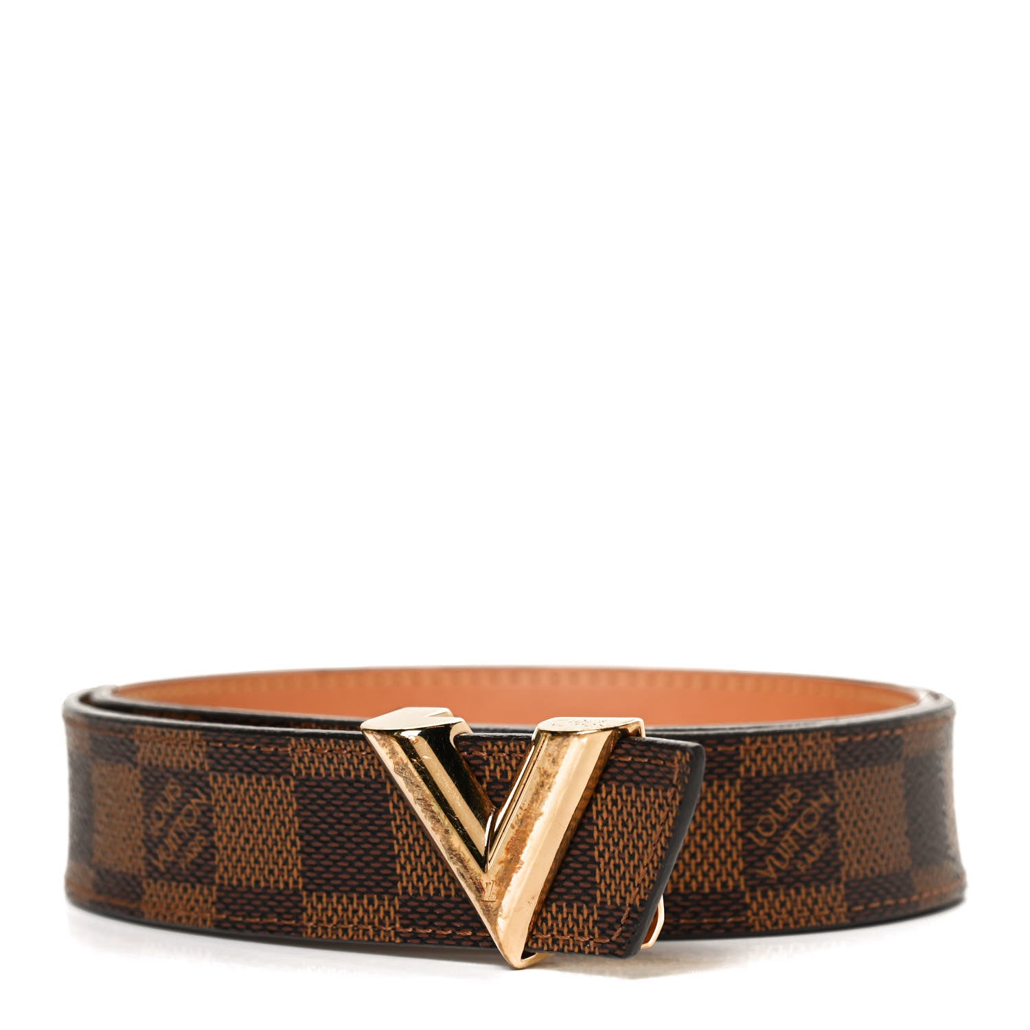 Louis Vuitton Damier Ebene 30mm Essential V Belt 80 32 1 of 8