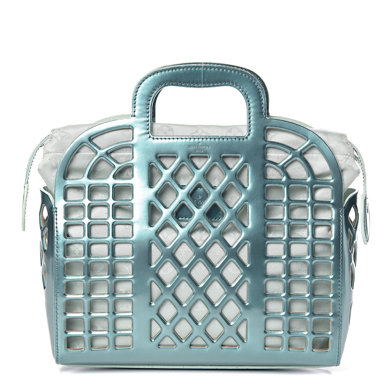 Louis Vuitton Metallic Patent Reef Jelly Basket PM Turquoise 1 of 14