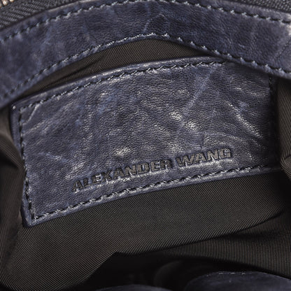 Alexander Wang Pebbled Lambskin Diego Bucket Navy 6 of 6