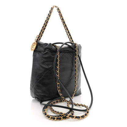 Chanel Shiny Calfskin Quilted Mini Chanel 22 Black 3 of 11