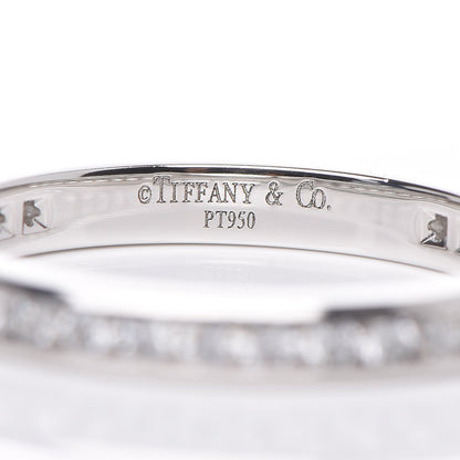 Tiffany Platinum Diamond .40ctw Eternity Band Ring 48 4.5 4 of 5