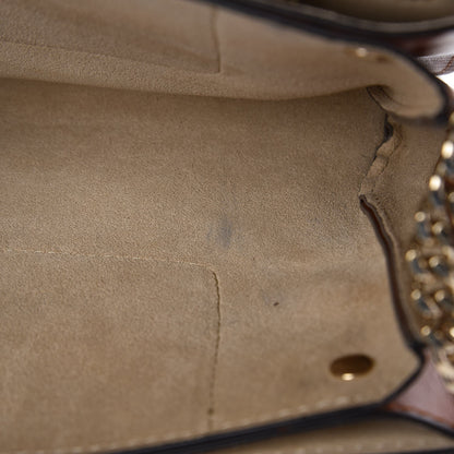 Chloe Suede Calfskin Small Faye Shoulder Bag Tobacco 9 of 10