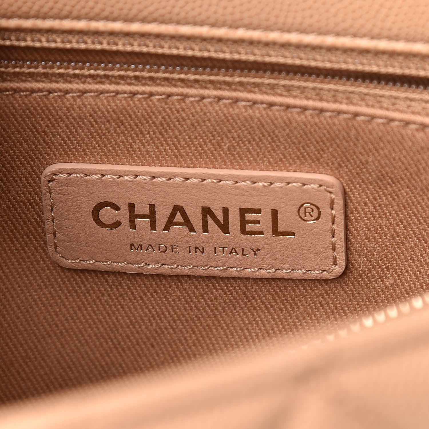 Chanel Caviar Lizard Embossed Quilted Small Coco Handle Flap Beige 9 of 18