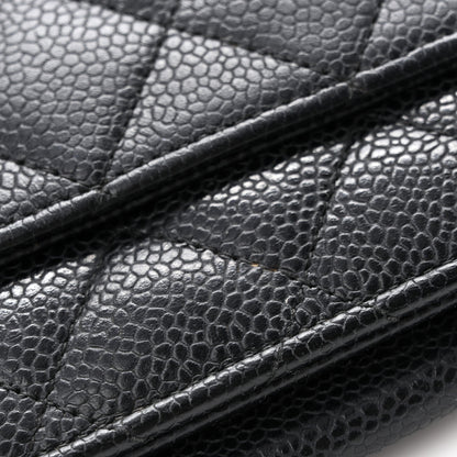 Chanel Caviar Quilted Wallet On Chain WOC Black 13 of 14