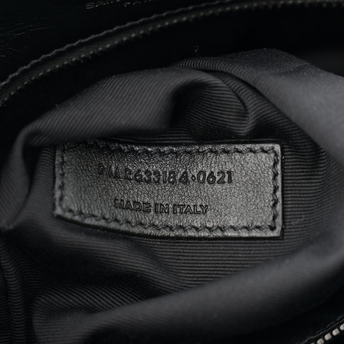 Crinkled Calfskin Matelasse Monogram Large Niki Chain Satchel Black