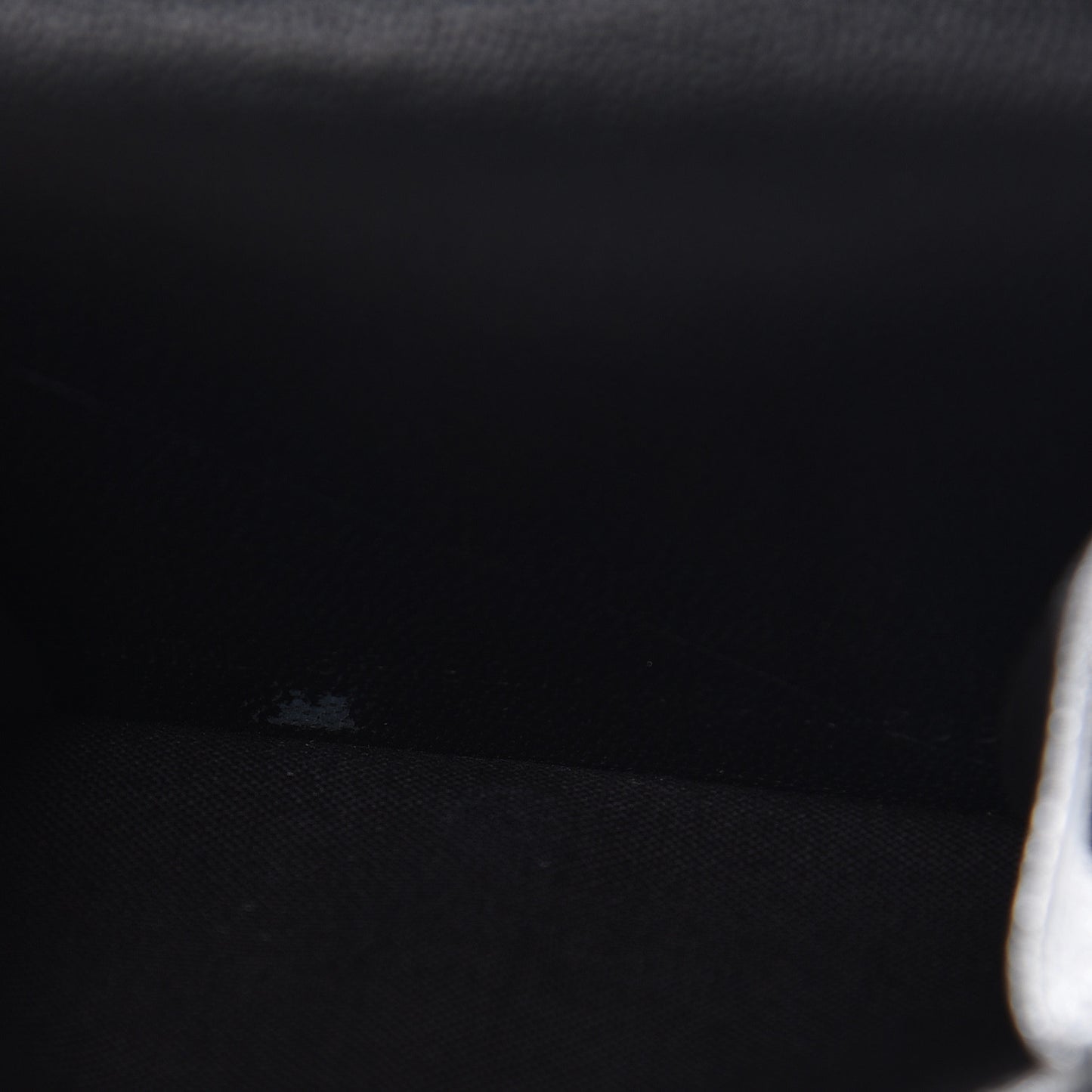 Metallic Goatskin Logo Mini Everyday Wallet Argent Black