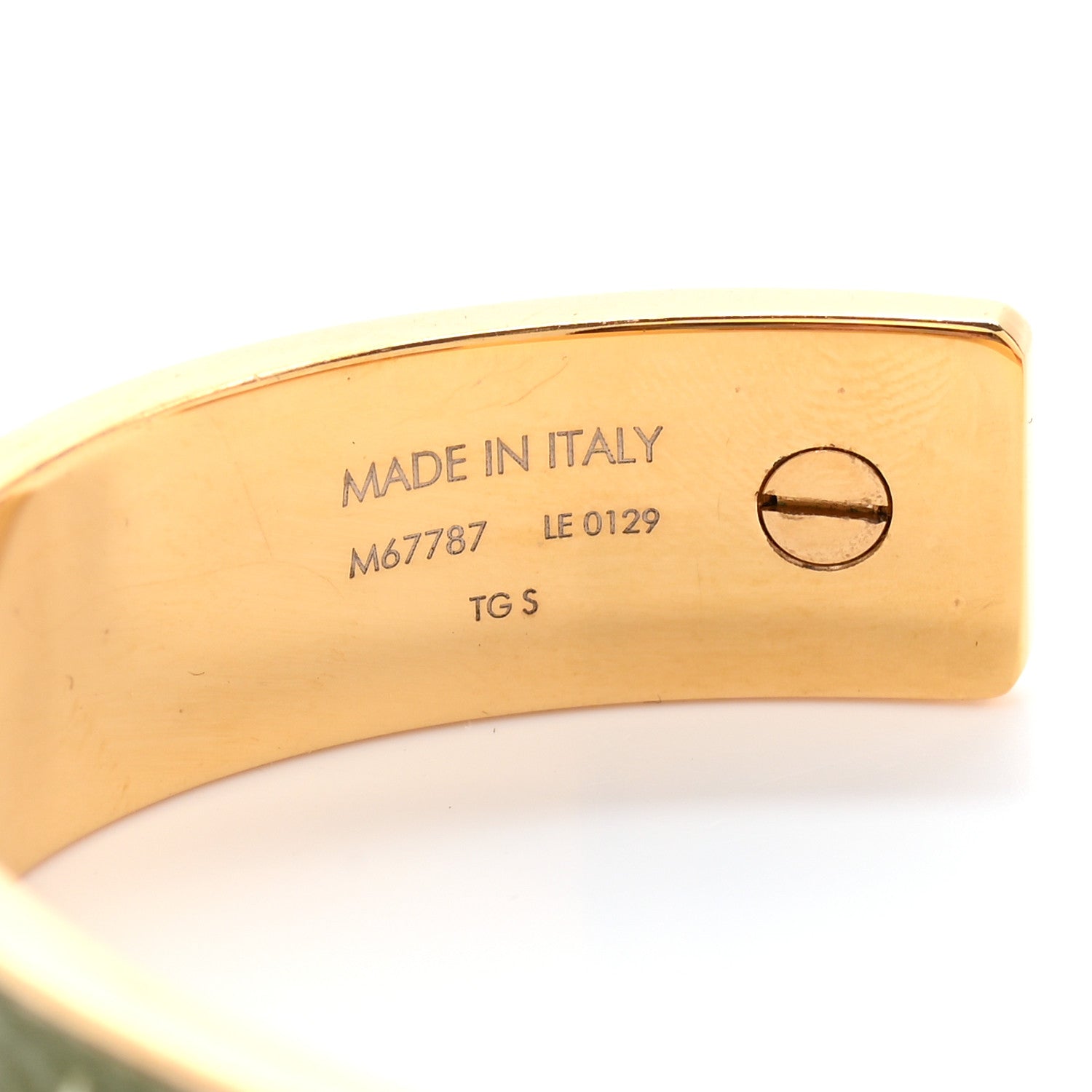 Louis Vuitton Palladium Monogram Nanogram Cuff S 5 of 6