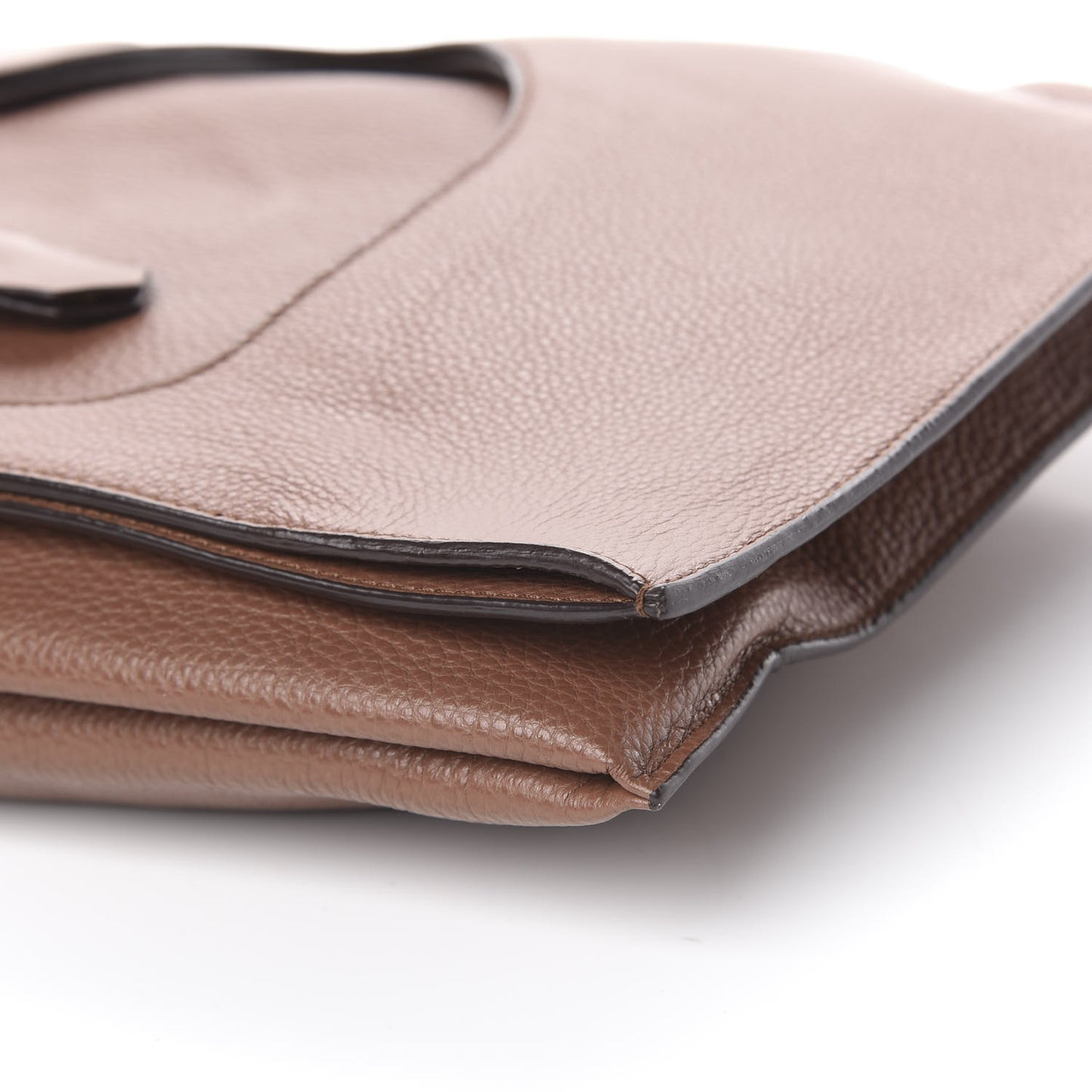 Calfskin Large Alix Padlock Zip Shoulder Bag Brown