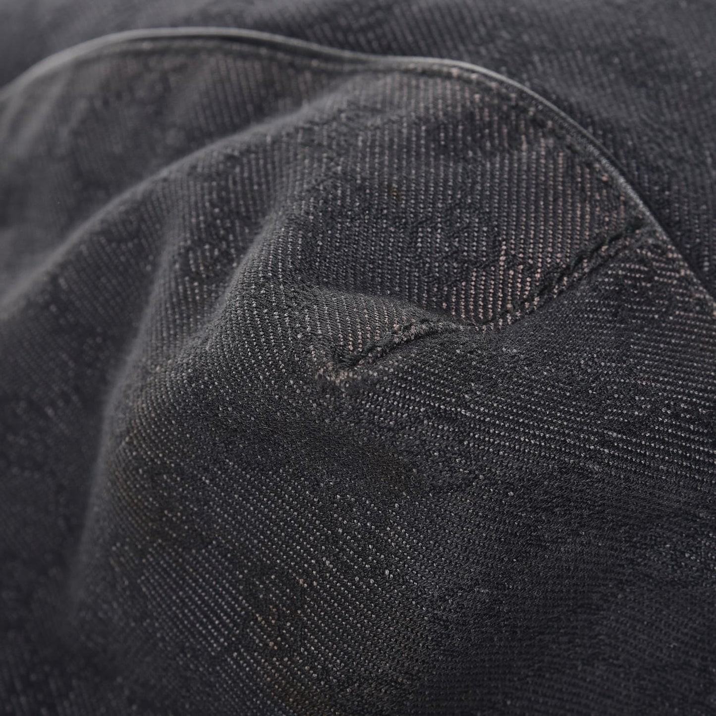 Denim Monogram Hobo Black